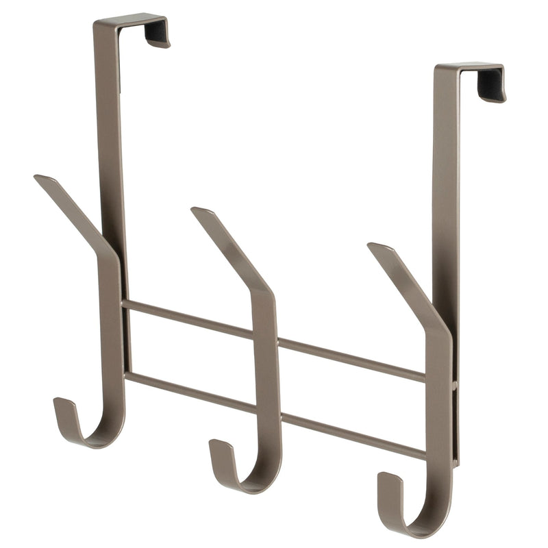 Neatfreak 8.5" Over The Door Metal 3 Hook, Champagne T1