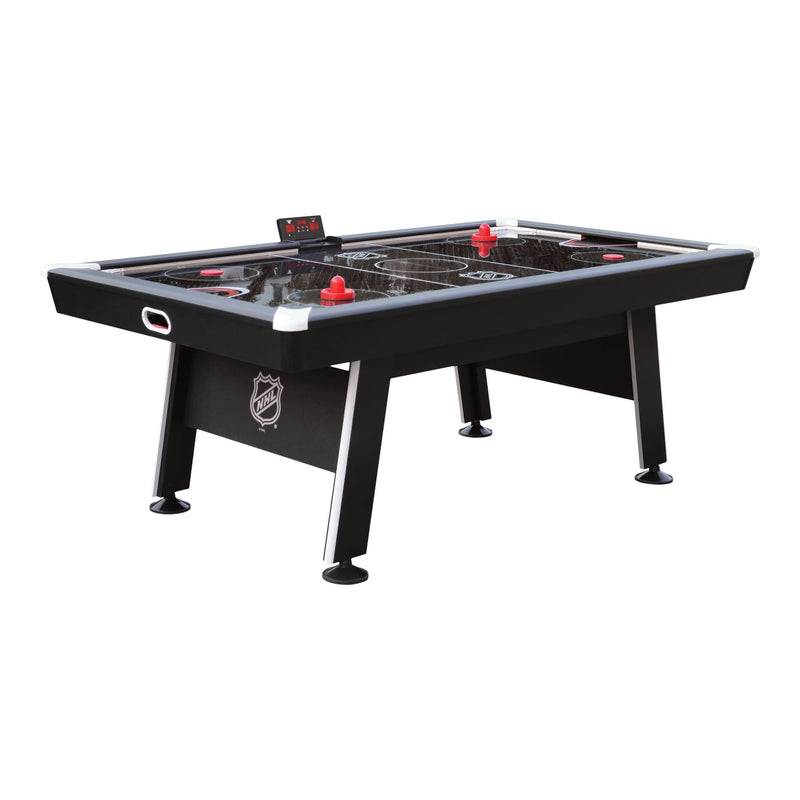 NHL Attacker Hover Air Hockey Game Table with Electronic Scoreboard, Pucks & Pushers, 84-in N8