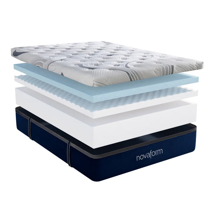 Novaform ComfortGrande Plus Advanced 35.5 cm (14 in.) Gel Memory Foam Queen Mattress B3