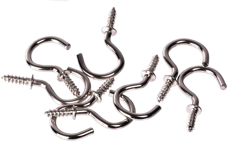 OOK Cup Hooks Set, Nickel, 7/8-in, 40-pk I5