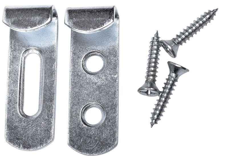 OOK Invisible Mirror Holder, For Frameless Mirrors, Steel Construction, Silver, 4-pk B6