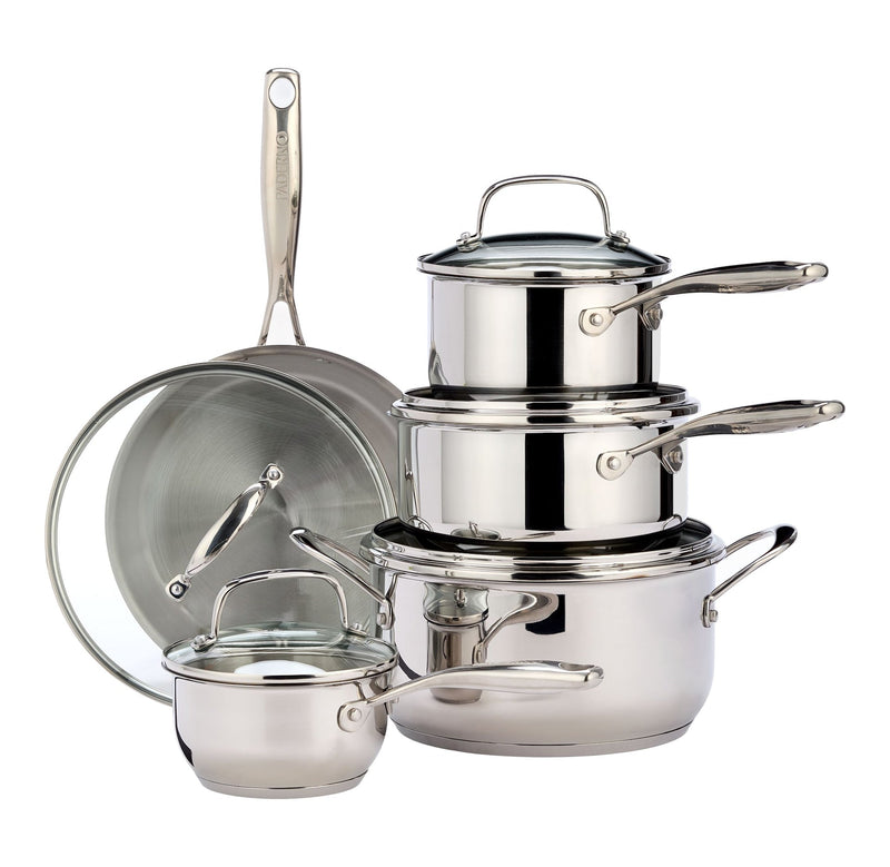 Paderno Classic 10 piece Stainless Steel Cookset Z9