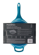 PADERNO Enameled Cast Iron Frying Pan, Turquoise Blue, 10-in