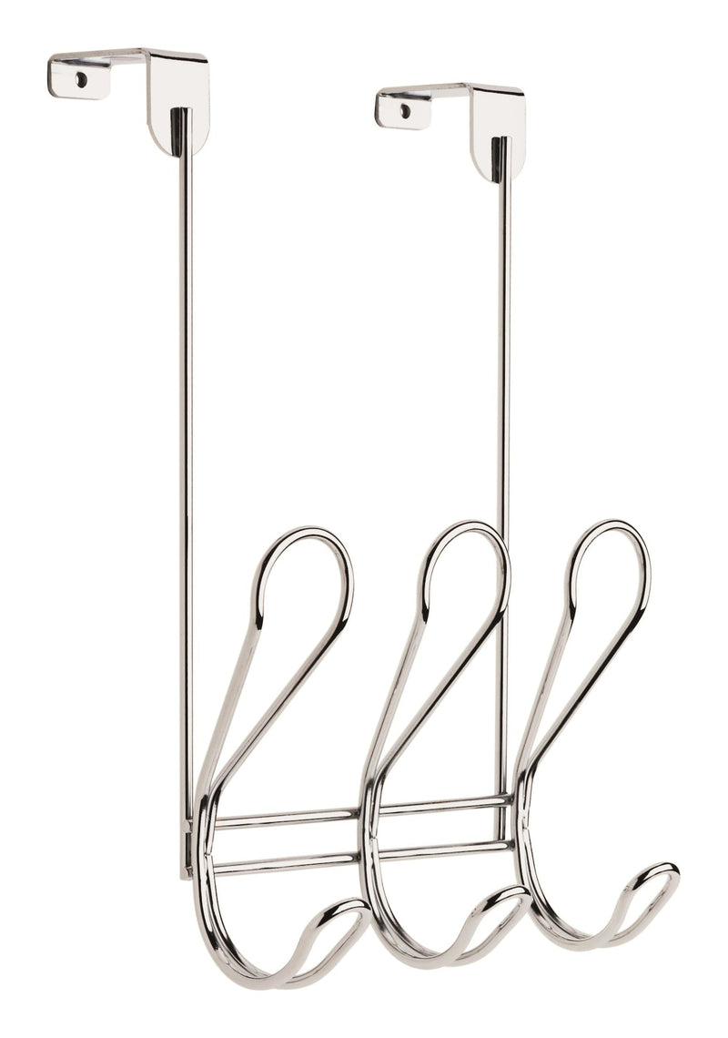 Peerless Dolen Steel 3-Hook Over the Door Rail, Assorted Colours O9