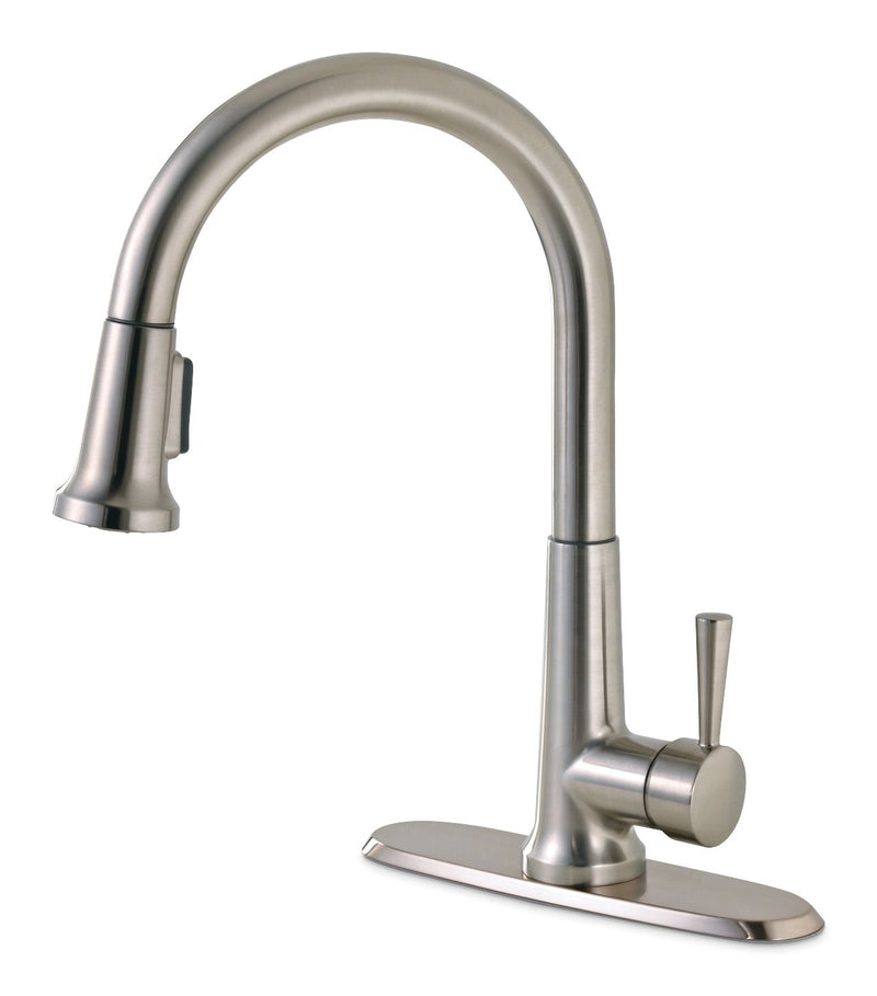Peerless Single-Handle Pull-Down Kitchen Faucet, Brushed Nickel O6