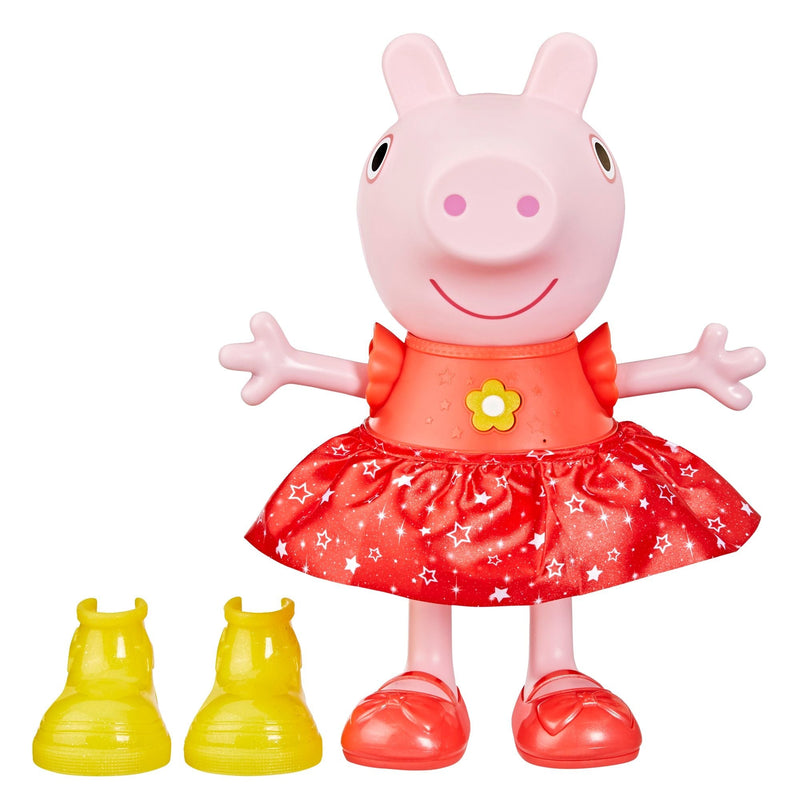 Peppa Pig Peppa’s Muddy Puddles Party Singing and Dancing Doll, English, Ages 3+ D8