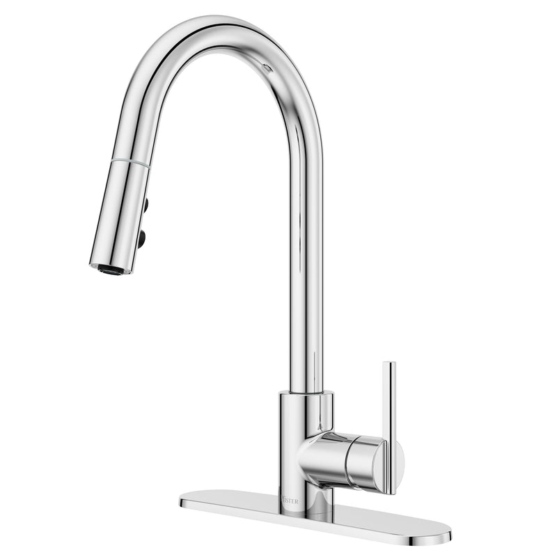 Pfister Modern Pull-Down Kitchen Faucet, Chrome B1