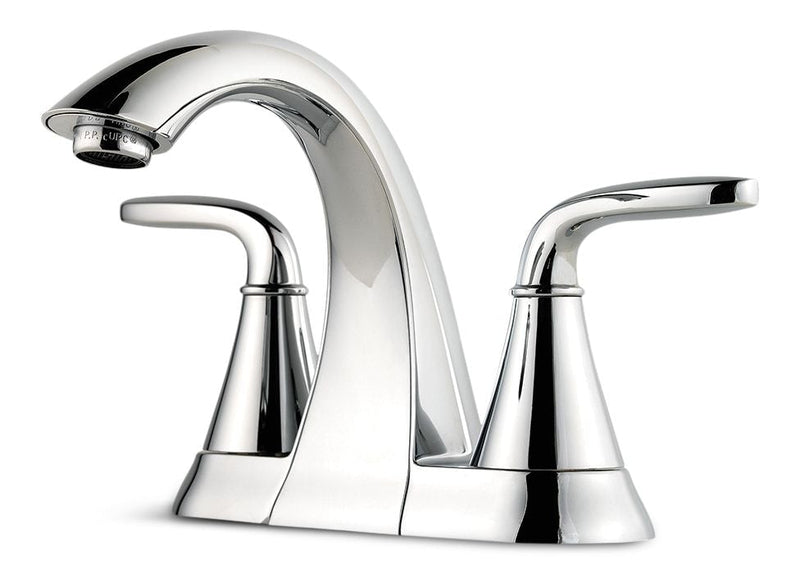 Pfister Pasadena Double Handle 4-in Centreset Bathroom Sink Faucet, WaterSense Certified, Chrome U0