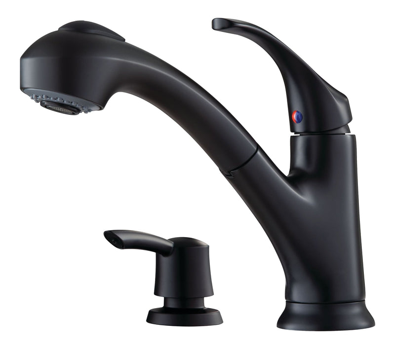 Pfister Shelton Matte Black Pull-Out Kitchen Faucet J4