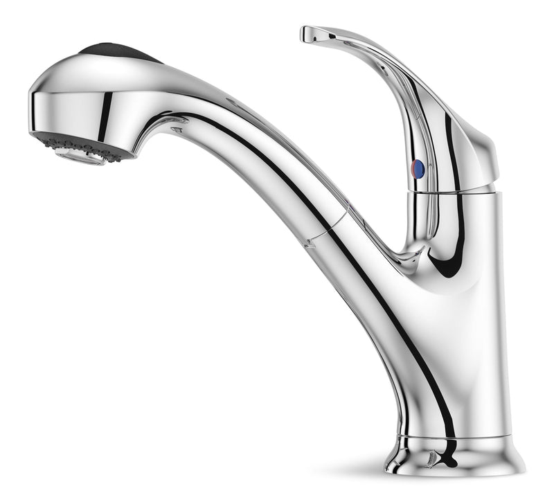 Pfister Shelton Single Handle Pull Out Kitchen Faucet, Chrome M5