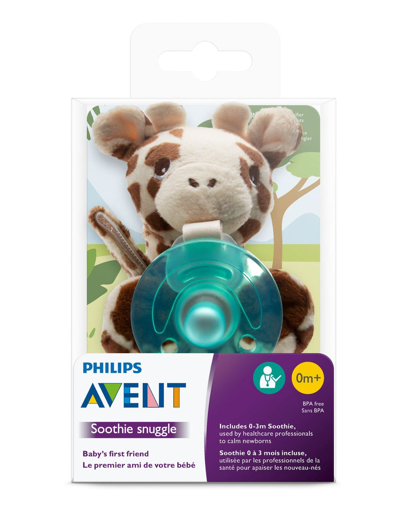 Philips Avent Soothie Snuggle Pacifier, Giraffe, Ages 0-3m I3