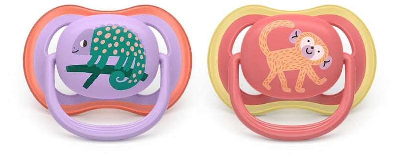Philips Avent Ultra Air Pacifier 18m+, Chameleon, 2-pk V1