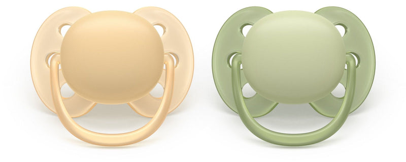 Philips Avent Ultra Soft Beige Pacifier for 6-18M, 2-pk Q8