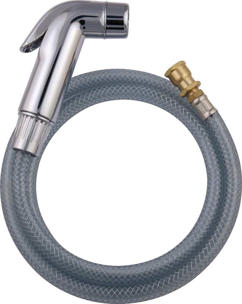 PlumbShop Handheld Kitchen Sink Sprayer with Flexible Hose, Chrome Finish A3