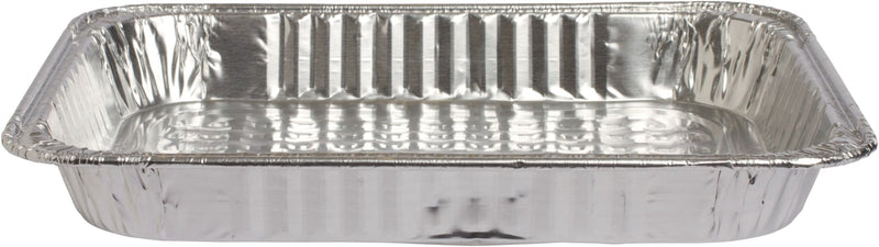 Rectangle Foil Reusable Half Size Steam Baking Pan, Silver, 12-in, for Baking/Cooking/Steaming W8