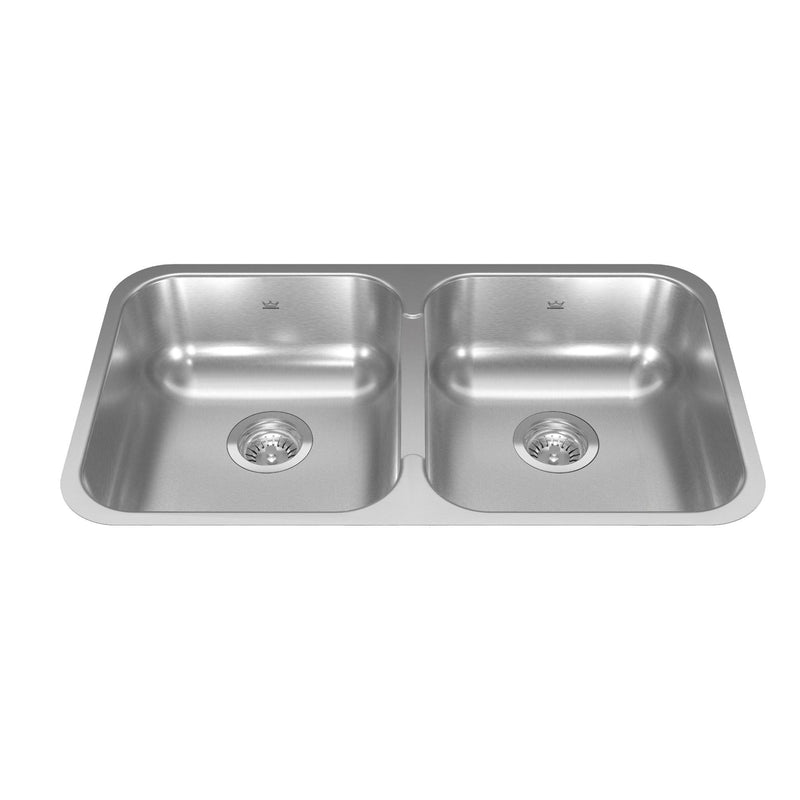 Reginox in FB Double Stainless Steel Sink, 30.88x17.75x7-in Y7