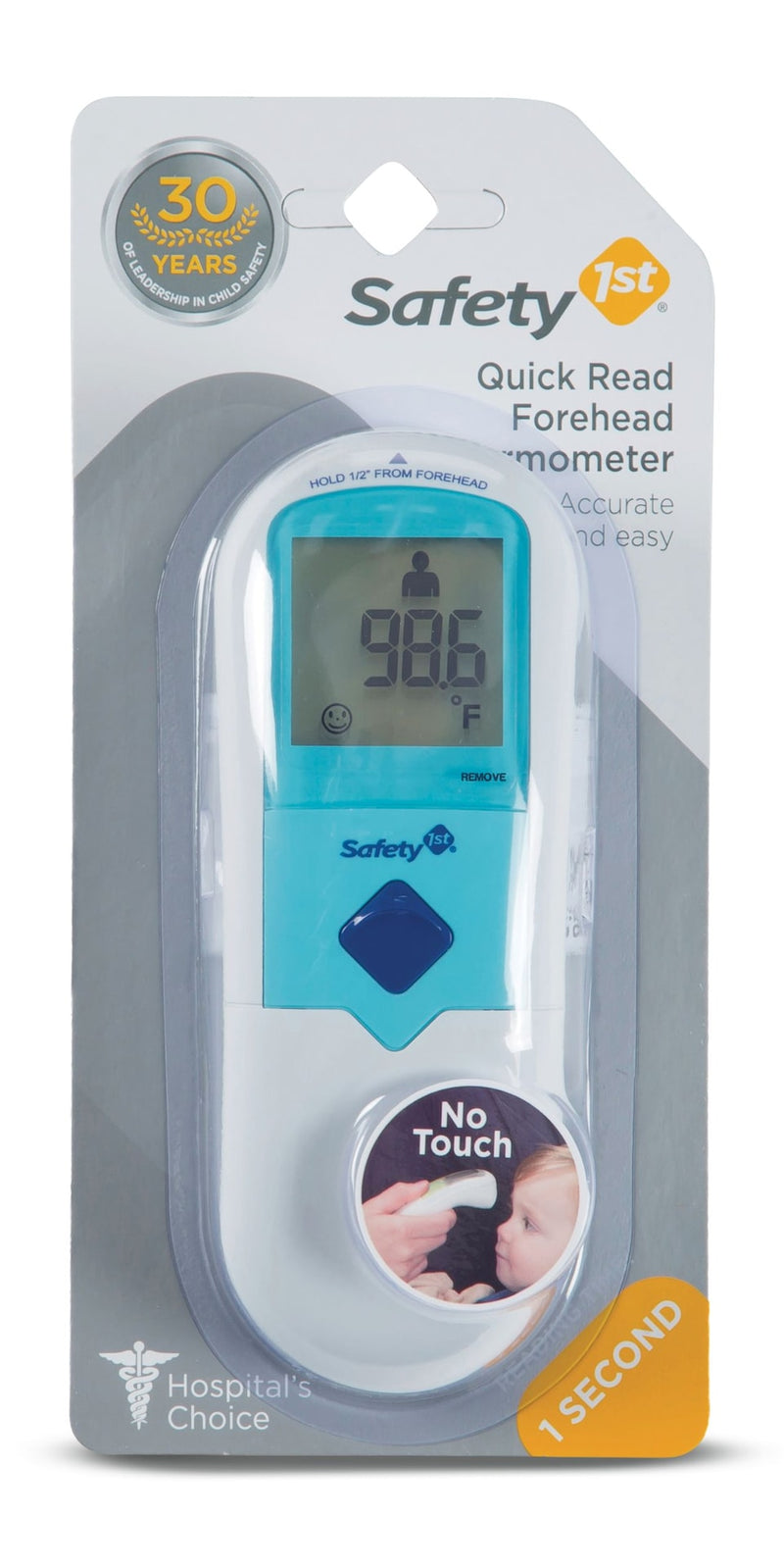 Safety 1st Quick Read Forehead Thermometer, Blue T9