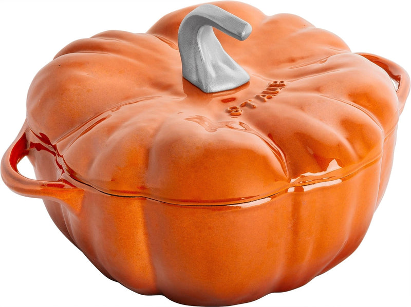 STAUB 3.5-qt Cinnamon-Coloured Cast Iron Pumpkin Cocotte P5