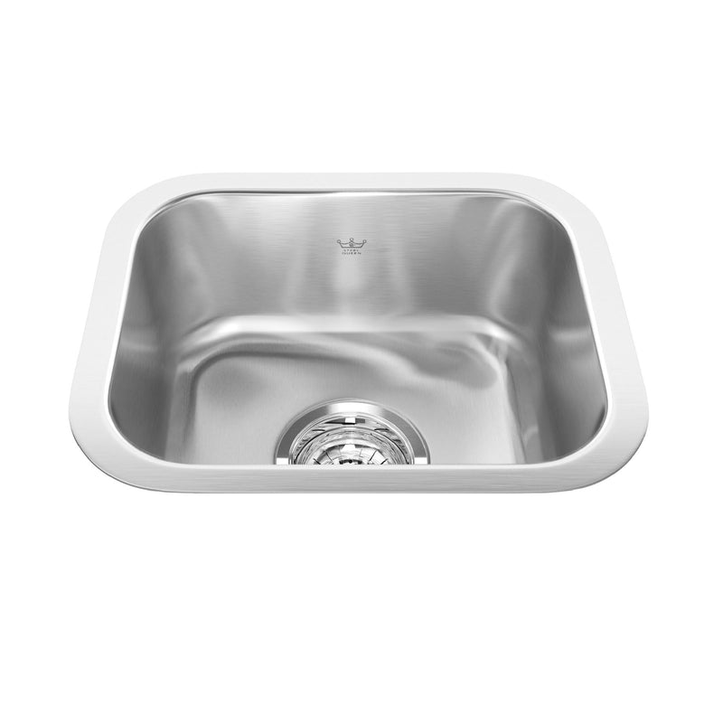 Steel Queen Single Stainless Steel Sink, 13.38x11-in Z6