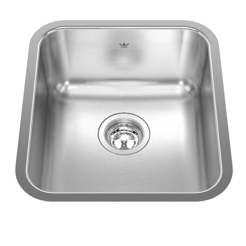Steel Queen Single Stainless Steel Sink, 15.75x17.75-in F8