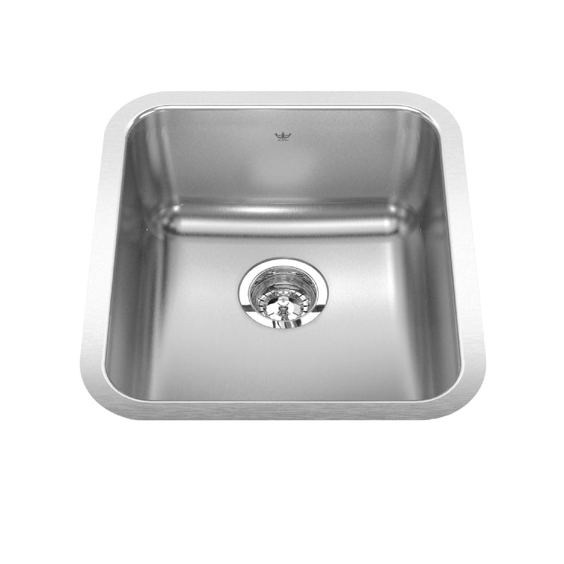 Steel Queen Single Stainless Steel Sink, 16.75x18.75-in K7