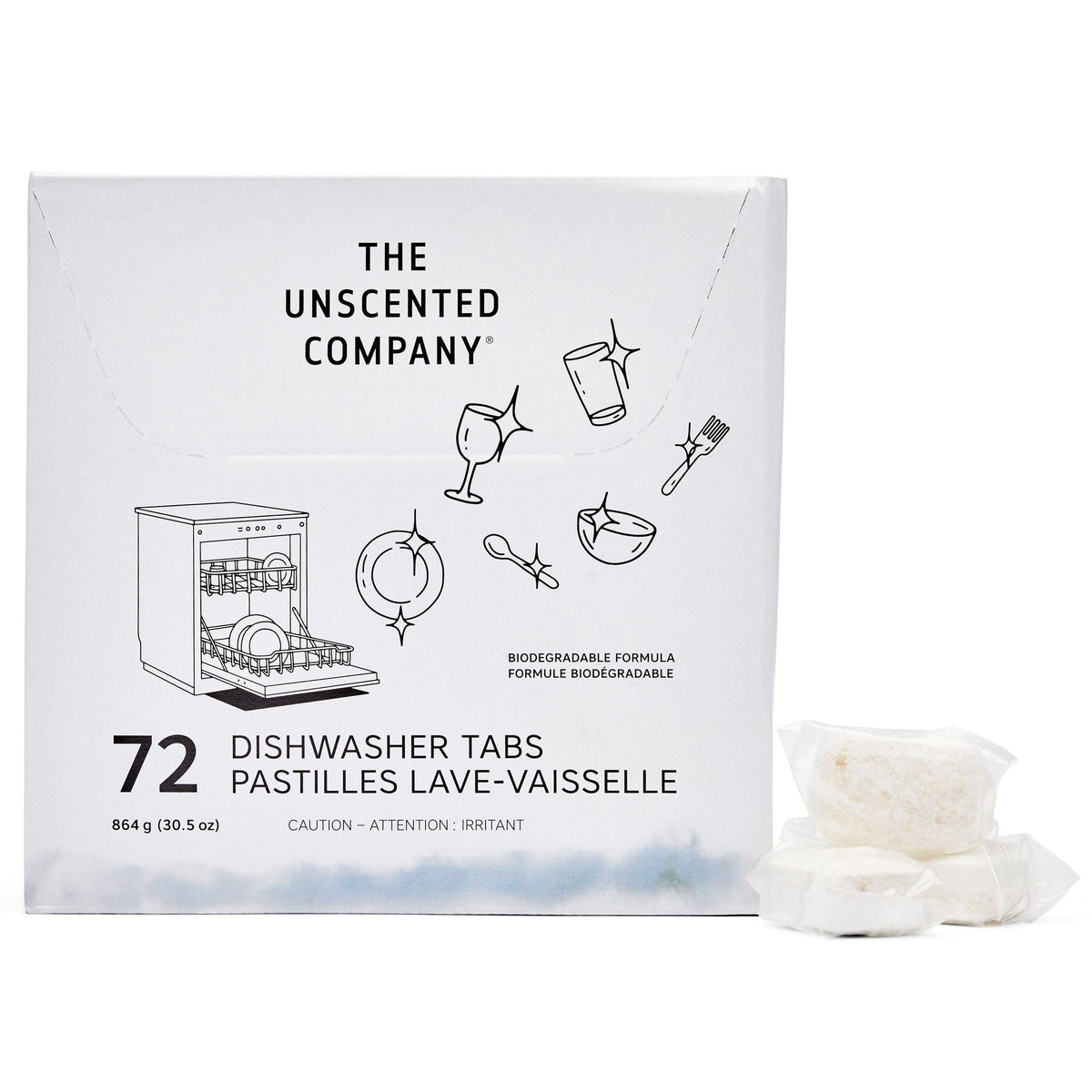 The Unscented Company Dishwasher Tabs, 72-ct