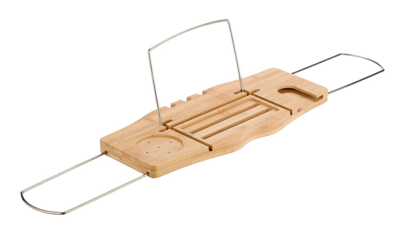 Type A Over-The-Bath Bamboo Wooden Adjustable Bath Tub Tray Q2