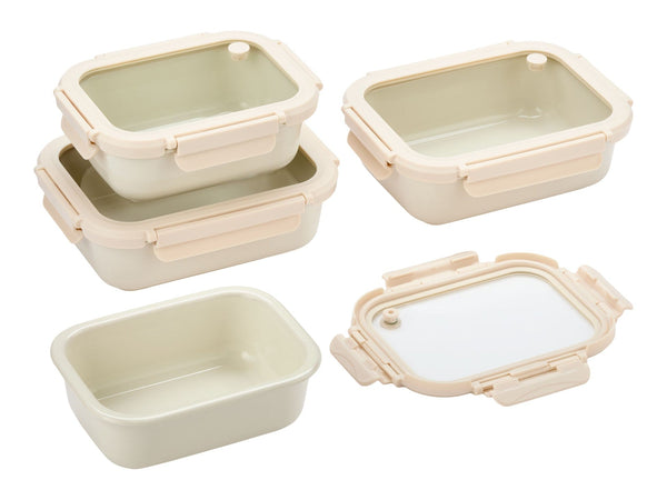 Vida By Paderno Ceramic Food Containers, Cream, 8-pc V7