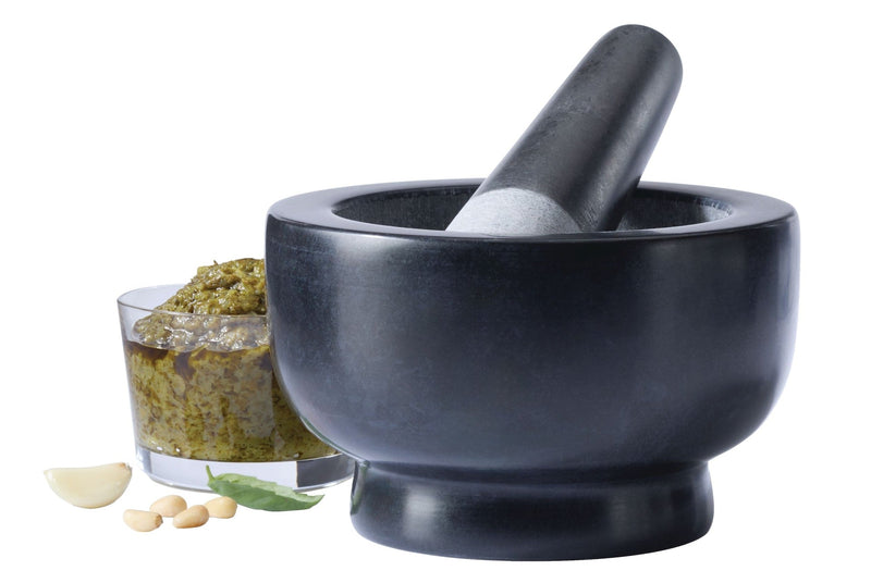 Vida By Paderno Granite Mortar & Pestle, Black C3