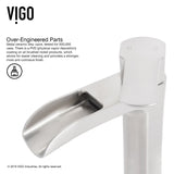 VIGO Glass Simply Silver Bathroom Sink/Basin Set with Niko Faucet and Round Vessel