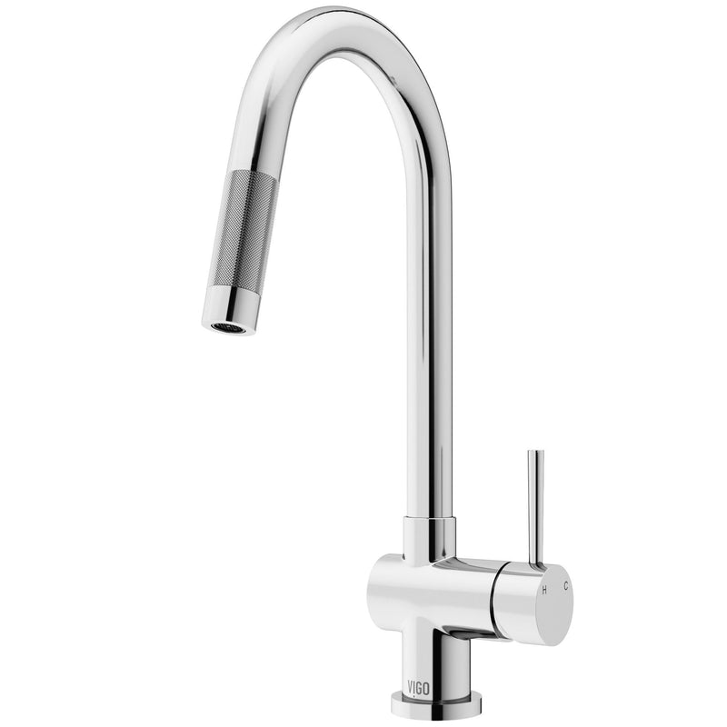 VIGO Gramercy 17-in Touchless Kitchen Faucet, Various Finishes D8