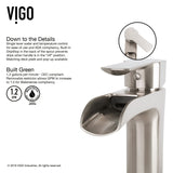 VIGO Hyacinth MatteStone White Bathroom Sink/Basin Set with Niko Faucet and Square Composite Vessel