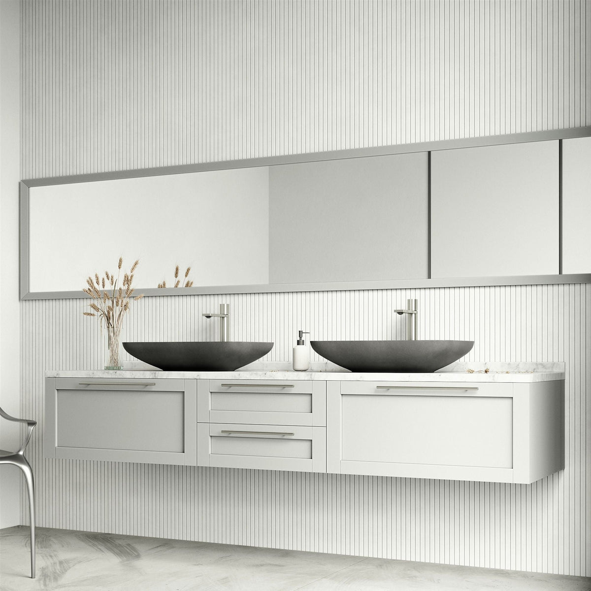 VIGO Lorca Gothic ConcretoStone 22x15-in Deep Grey Bathroom Sink/Basin with Rectangular Vessel