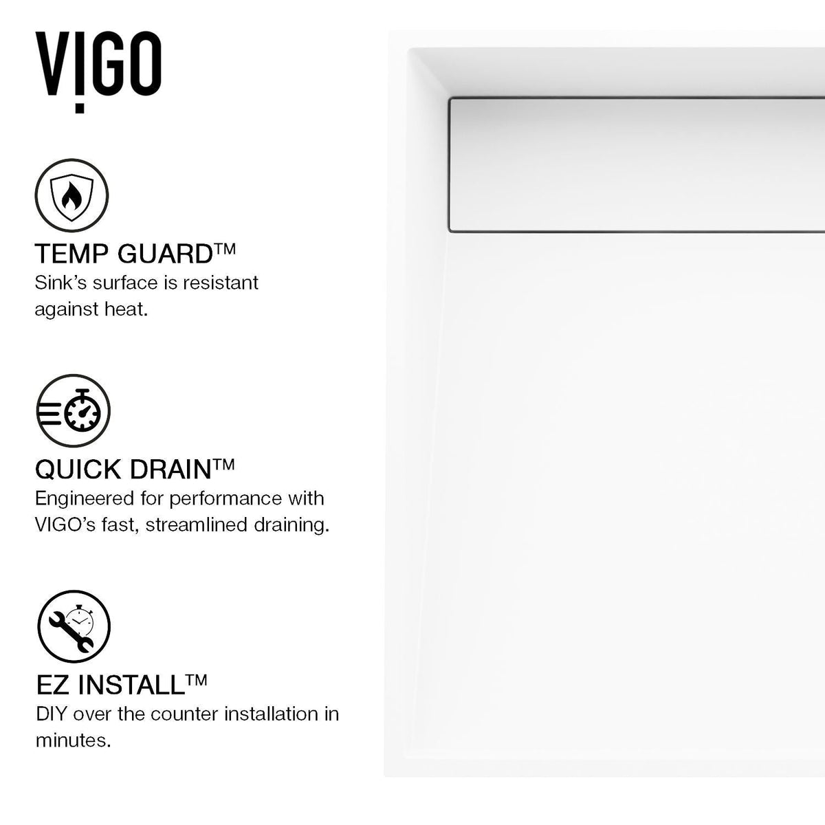 VIGO Starr Modern MatteStone 15x15-in Deep White Bathroom Sink/Basin with Square Vessel