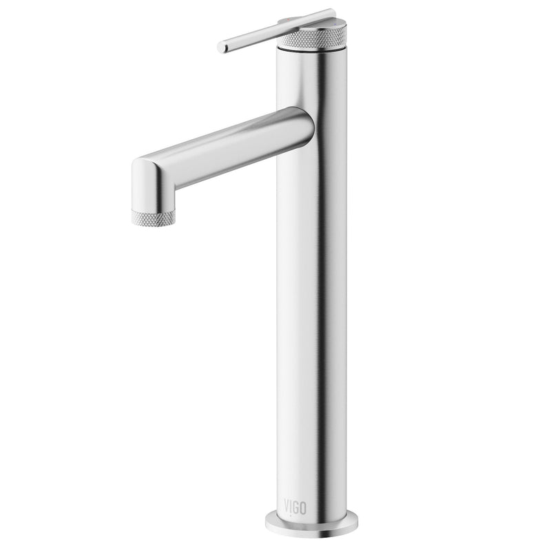 VIGO Sterling 6-in Vessel Bathroom Faucet, Various Finishes F1