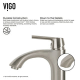 VIGO White Frost White Bathroom Sink/Basin Set with Linus Faucet and Round Glass Vessel