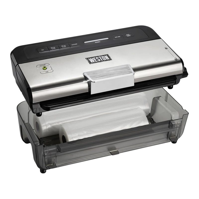 Weston Wet & Dry Sealer 11-in Vacuum Sealer With Date Code Stamp, Black F8