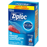 Ziploc Medium Plastic Freezer Bags Mega Pack, 520-mL, 75-pk